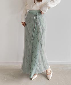 【SALE】【Original Flower Collerction】オリジナルフラワープリントスカート
