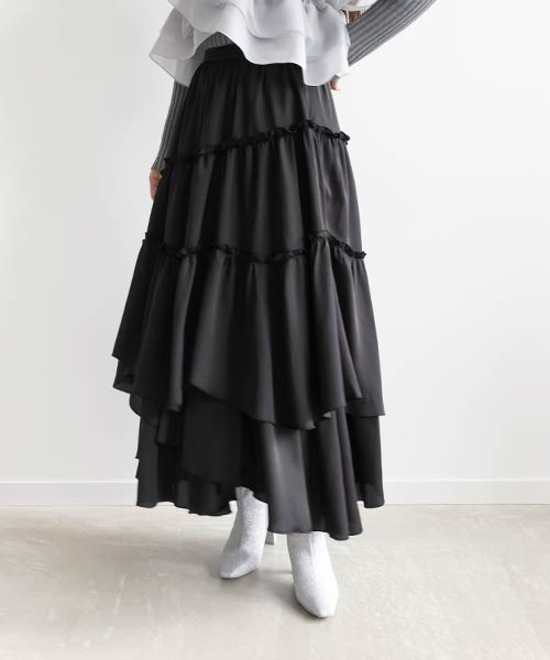 【SALE】ランダムティアードスカート