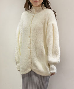 【SALE】シャギーニットカーディガン