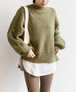 【SALE】メランジオーバーサイズニット