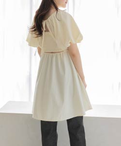 【佐藤晴美さん着用】インナー付き2WAYチュニックブラウス