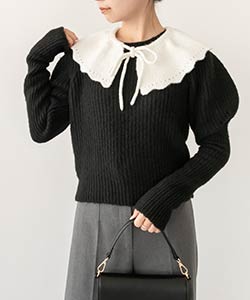 衿付きパフニット