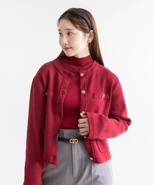 SALE】ジャケットライクニットカーディガンRANDA公式サイト