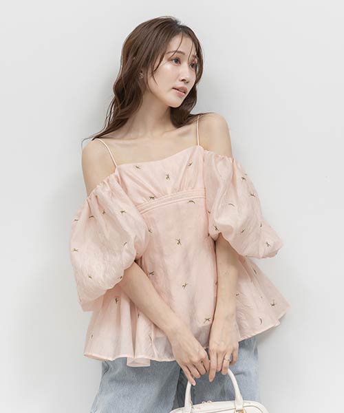3WAY ギャザーペプラムトップス