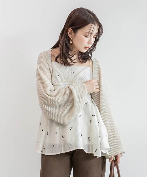 ボレロニットカーディガン