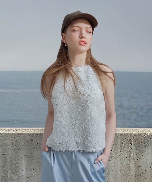 フリンジフリルキャミソール