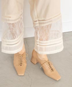 【SALE】ソフト レースアップヒールシューズ