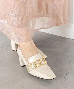 【SALE】サテンベルトヒールシューズ