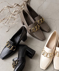 【SALE】サテンベルトヒールシューズ