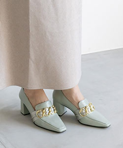 【SALE】サテンベルトヒールシューズ