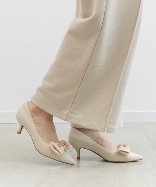 2WAY シアーシフォンリボンパンプス