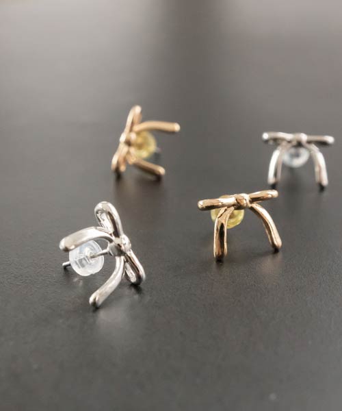 【SALE】ミニリボンピアス