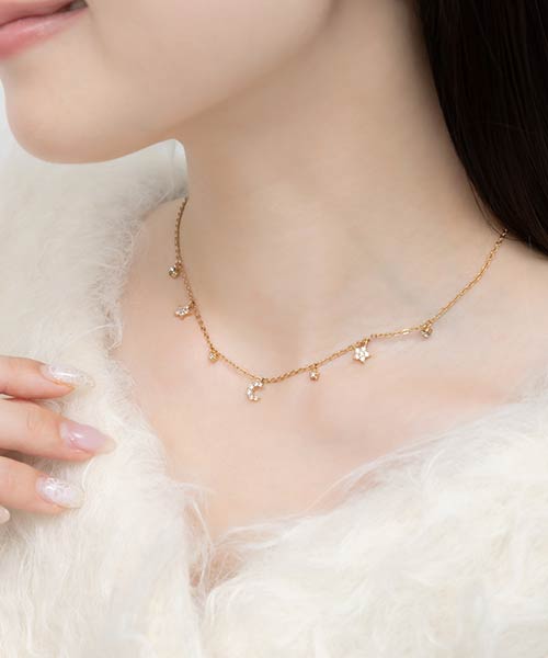 【Holiday Collection】スタームーンネックレス
