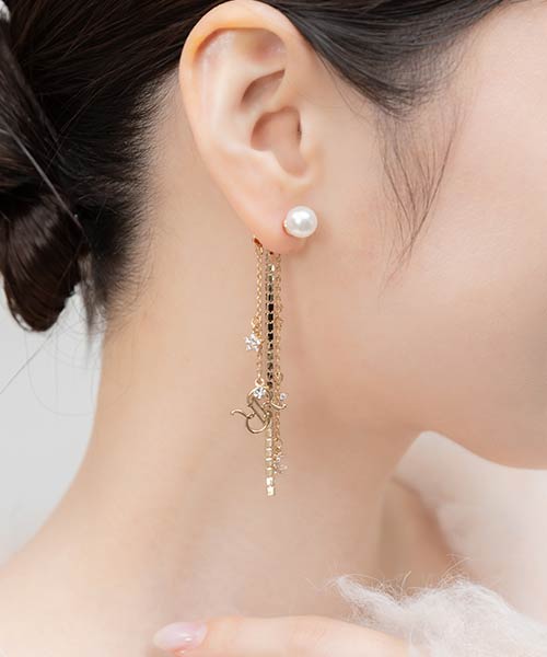 【Holiday Collection】スタームーンピアス