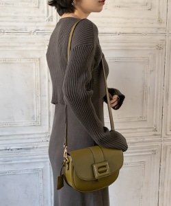 【SALE】バックルデザインショルダーバッグ