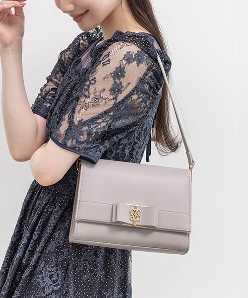 2WAY モノグラムリボンショルダーバッグ