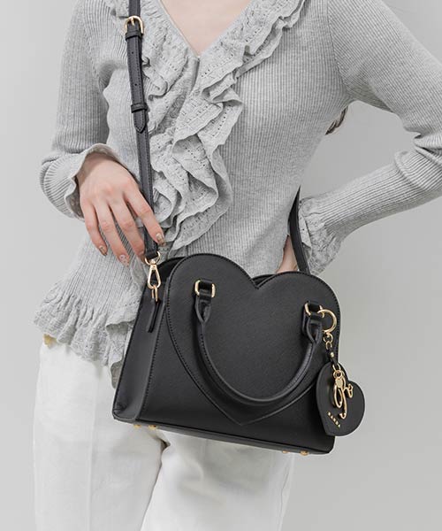 【Heart Collection】2WAY ハートデザインハンドバッグ