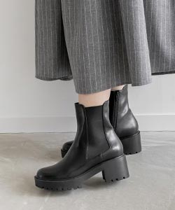【SALE】ボリュームソールサイドゴアブーツ