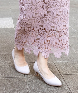【SALE】走れる美脚パンプスミドルヒール