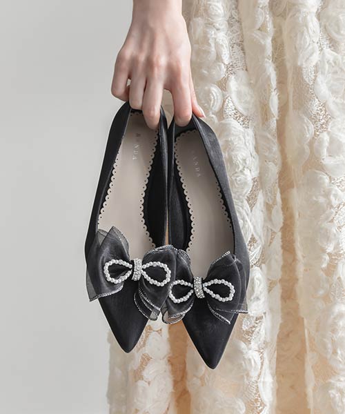 2WAY シアーリボンパンプス