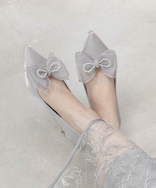 2WAY シアーリボンパンプス