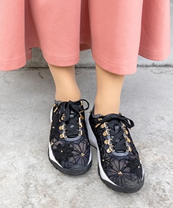 【SALE】フラワーレーススニーカー