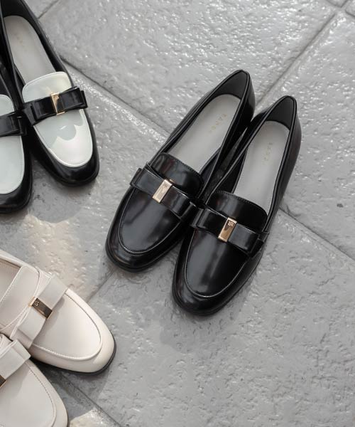 【26SS】晴雨兼用 クラシックリボンローファー