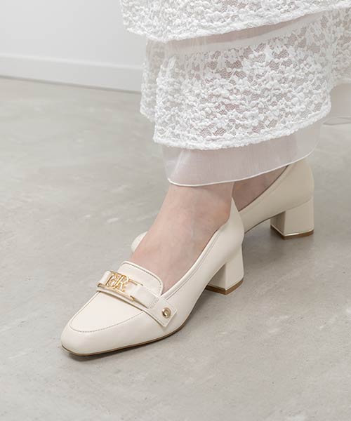 2WAY スクエアトゥローファー