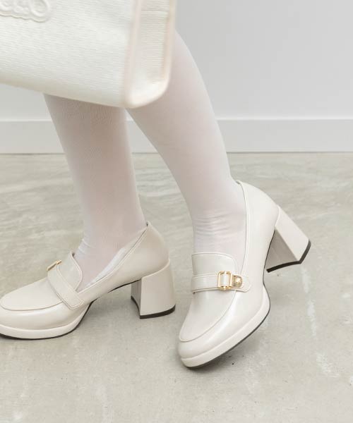 バックルデザインストームローファー