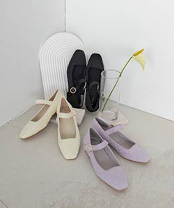 【SALE】【SUSTAINABLE】キルティングデザインメリージェーンパンプス