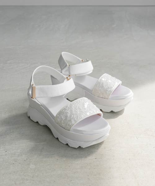 【SALE】スパンコールベルト スポーツサンダル