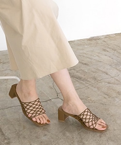 【SALE】ソフト メッシュ編みミュールサンダルRANDA公式サイト