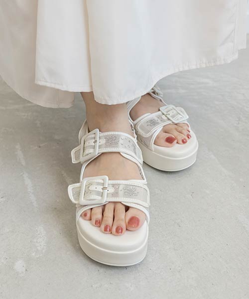 【SALE】ホットフィックスモノグラムスポーツサンダル
