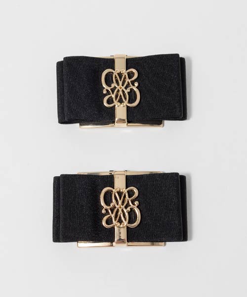 モノグラムリボンシューズクリップ