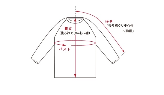 ラグランスリーブ
