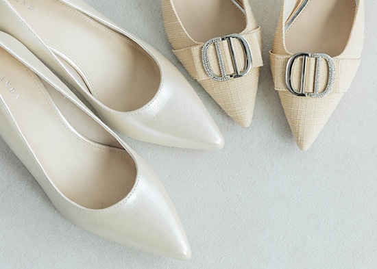 グリッターパンプス